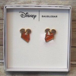 NIB Disney Baublebar Mickey Fall Pumpkin Pie Earrings